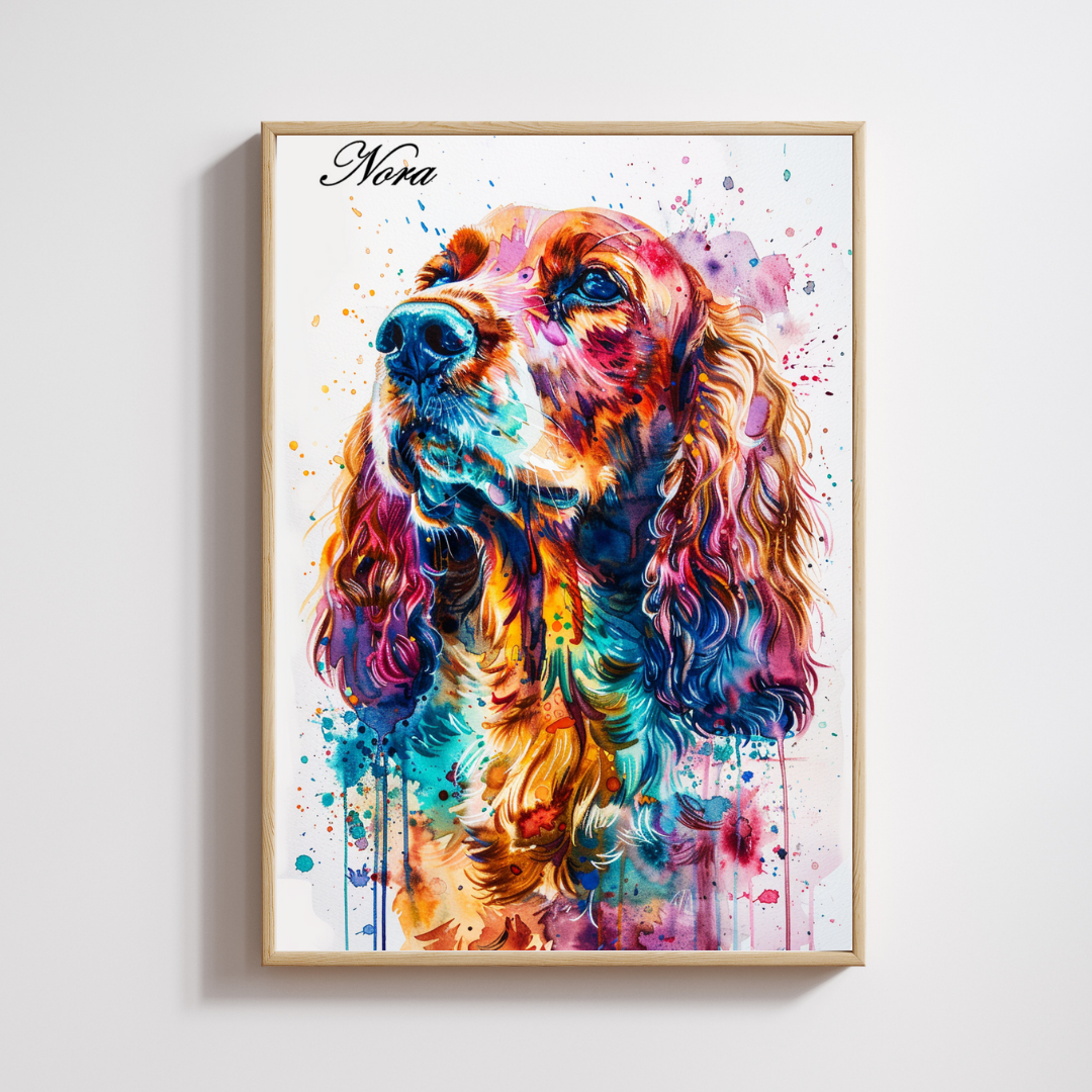 Retrato Acuarela - Diseños Perrunos