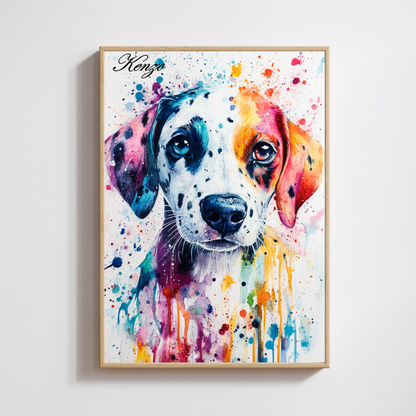 Retrato Acuarela - Diseños Perrunos