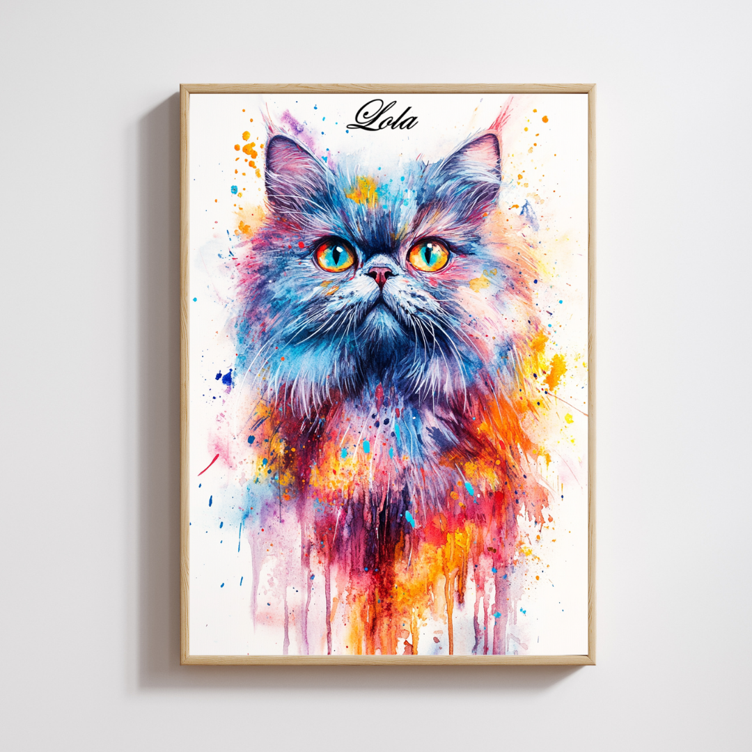 Retrato Acuarela - Diseños Perrunos
